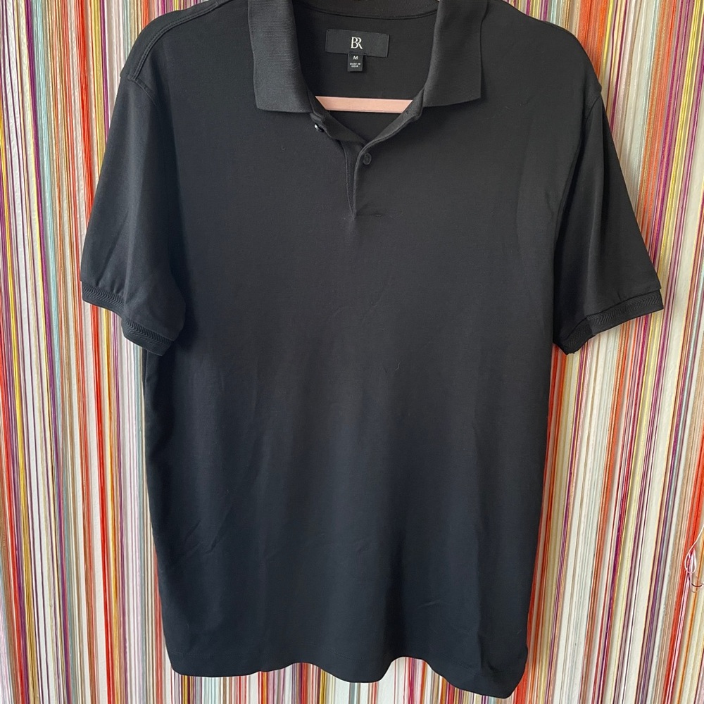Banana Republic Men's Classic Black Polo Shirt